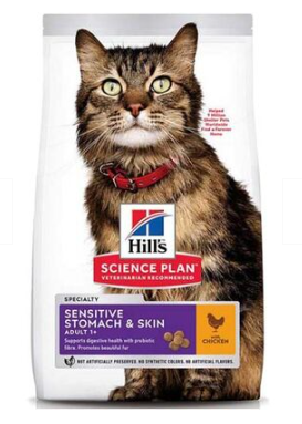 Hills Sensitive Stomach Skin Deri Hassasiyeti Kedi Maması